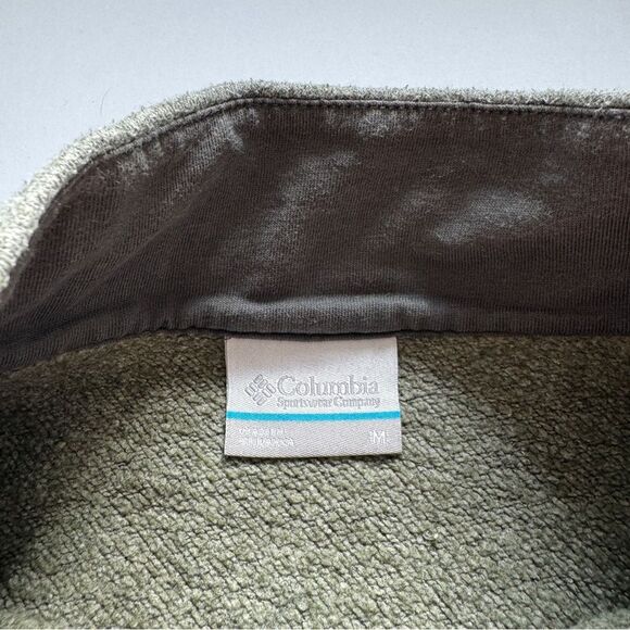 Columbia Light Green Quarter Zip Pullover Sweater SizeMedium - Picture 2 of 5